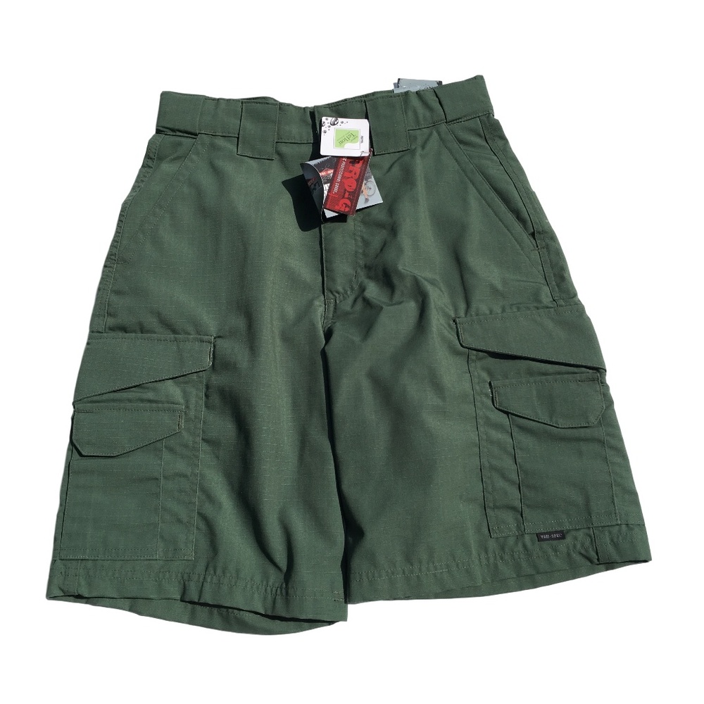 Tru Spec 24-7 series 9" cargo work shorts OD Green
